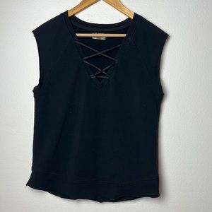 Anthropologie Sunday Zero Black Sleeveless Top